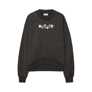 Off-White Bookish Roses Over Crew Sweatshirt 'Washed Black'
