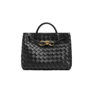 Bottega Veneta Lambskin Andiamo Small Hand Bag 'Black'