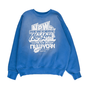 PURPLE BRAND HWT Fleece Crewneck 'Blue'