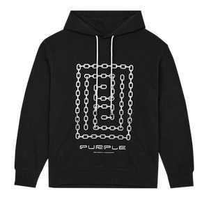 PURPLE BRAND French Terry Pullover Hoodie 'Black'