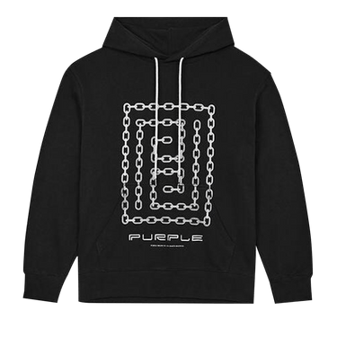 PURPLE BRAND French Terry Pullover Hoodie 'Black'