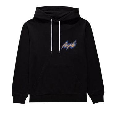 PURPLE BRAND French Terry Pullover Hoodie 'Black'