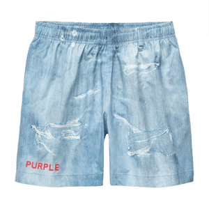 PURPLE BRAND All Round Short Water Print Shorts 'Indigo'