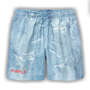 PURPLE BRAND All Round Short Water Print Shorts 'Indigo'