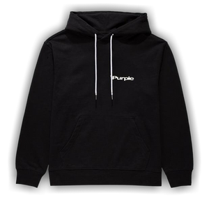 PURPLE BRAND French Terry Pullover Hoodie 'Black'
