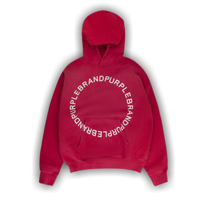 PURPLE BRAND HWT Fleece Pullover Hoodie 'Red'