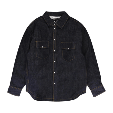 PURPLE BRAND Padded Western Jacket 'Indigo'