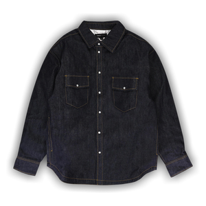 PURPLE BRAND Padded Western Jacket 'Indigo'