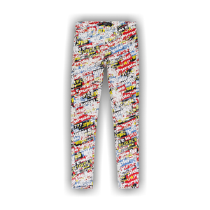 PURPLE BRAND Stickers Denim All Over Print Skinny Jeans 'Multicolor-Color'