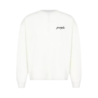 PURPLE BRAND Oversized Long-Sleeve Tee 'Off White'