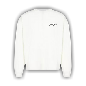 PURPLE BRAND Oversized Long-Sleeve Tee 'Off White'