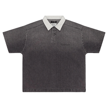 PURPLE BRAND Embossed Polo Shirt 'Black'