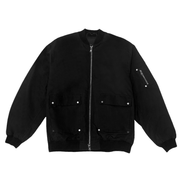 PURPLE BRAND Poly Oversized Bomber Jacket 'Black'
