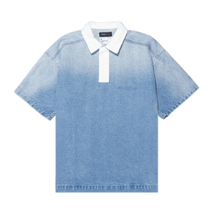 PURPLE BRAND Embossed Polo Shirt 'Indigo'
