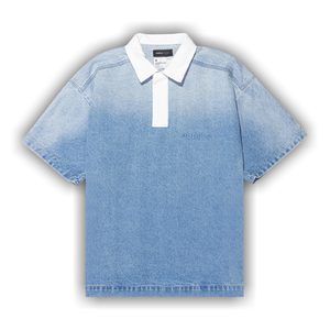 PURPLE BRAND Embossed Polo Shirt 'Indigo'