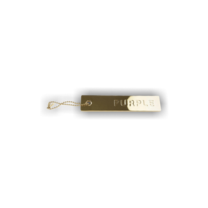 PURPLE BRAND Metal Hang Tag 'Gold'