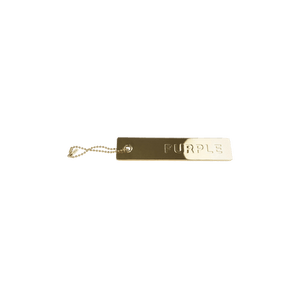 PURPLE BRAND Metal Hang Tag 'Gold'
