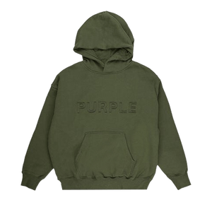 PURPLE BRAND Cutout Wordmark Hoodie 'Green'