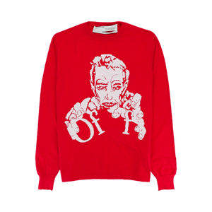Off-White Graphic Long-Sleeve T-Shirt 'Red/White'