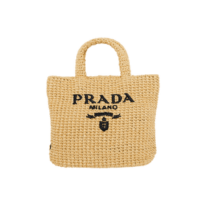 Prada Small Crochet Tote Bag 'Natural'