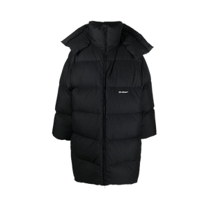 Off-White Bounce Hooded Down Long Puffer 'Black'