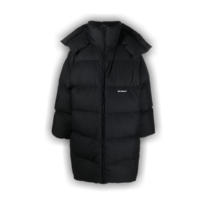 Off-White Bounce Hooded Down Long Puffer 'Black'