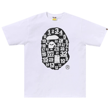 BAPE A Bathing Ape 32nd Anniversary Big Ape Head Tee 'White'