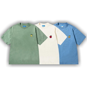 Market Smiley Fruit T-Shirt (3 Pack) 'Basil/Butter Cream/Sky'