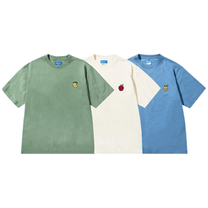 Market Smiley Fruit T-Shirt (3 Pack) 'Basil/Butter Cream/Sky'