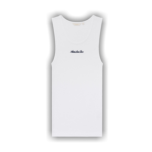 Aimé Leon Dore Embroidered Logo Tank Top 'Bright White'