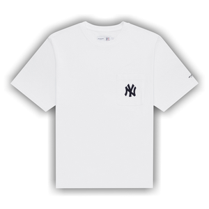 Aimé Leon Dore Yankees Chainstitch Pocket Tee 'Bright White'