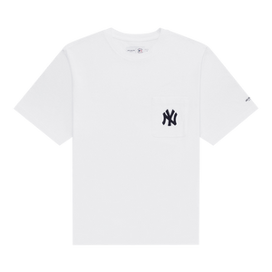 Aimé Leon Dore Yankees Chainstitch Pocket Tee 'Bright White'