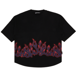 Palm Angels Flames Over Tee 'Black/Multicolor'