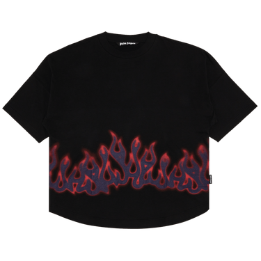 Palm Angels Flames Over Tee 'Black/Multicolor'
