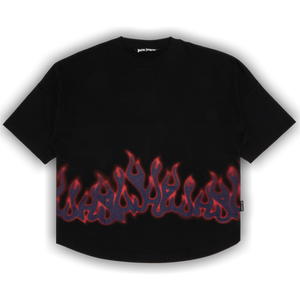Palm Angels Flames Over Tee 'Black/Multicolor'