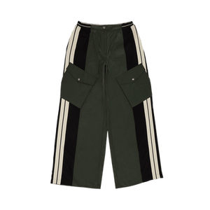 Palm Angels Colorblock Cargo Pants 'Forest Green/Black'