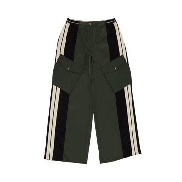 Palm Angels Colorblock Cargo Pants 'Forest Green/Black'