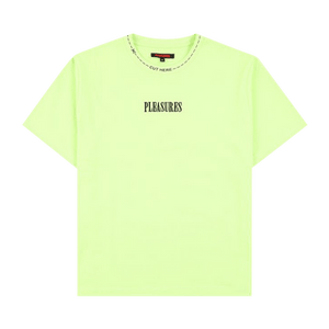 Pleasures Cut Here Heavyweight Shirt 'Lime'