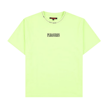 Pleasures Cut Here Heavyweight Shirt 'Lime'
