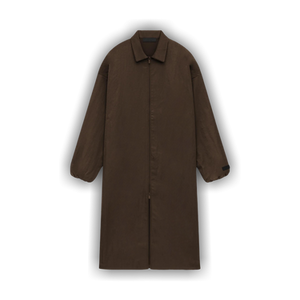 Fear of God Essentials Textured Nylon Trench Coat 'Brown'
