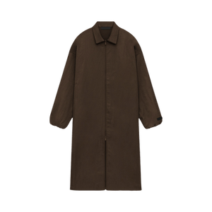 Fear of God Essentials Textured Nylon Trench Coat 'Brown'
