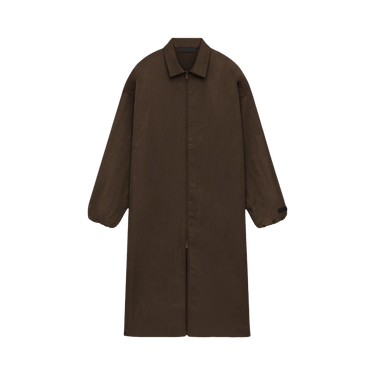 Fear of God Essentials Textured Nylon Trench Coat 'Brown'