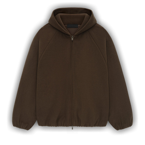 Fear of God Essentials Brushed Hooded Bomber Jacket 'Brown'