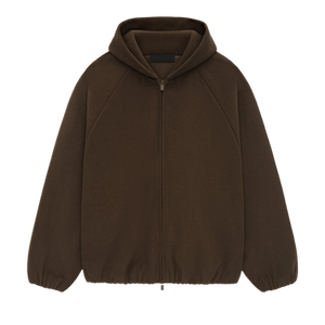 Fear of God Essentials Brushed Hooded Bomber Jacket 'Brown'