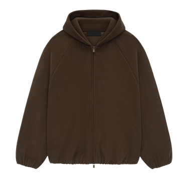 Fear of God Essentials Brushed Hooded Bomber Jacket 'Brown'