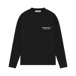 Fear of God Essentials Classic Long-Sleeve Tee 'Jet Black'