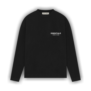 Fear of God Essentials Classic Long-Sleeve Tee 'Jet Black'