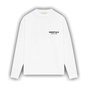Fear of God Essentials Classic Long-Sleeve Tee 'Bright White'