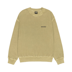 Stussy Jumbo Crew Pigment Dyed 'Elm'