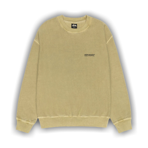Stussy Jumbo Crew Pigment Dyed 'Elm'